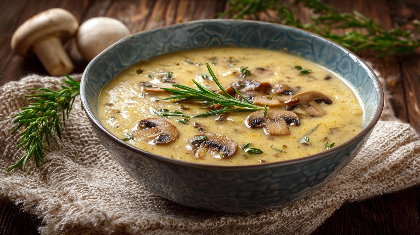 Bramboračka s houbami hustá zahřívací klasika. Rychlé tipy a malé kouzla