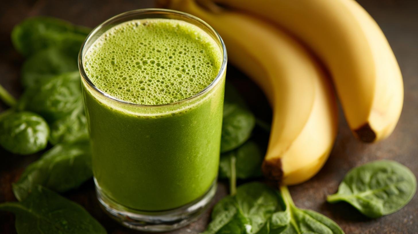 Smoothie z banánu a špenátu pro energii a zdraví