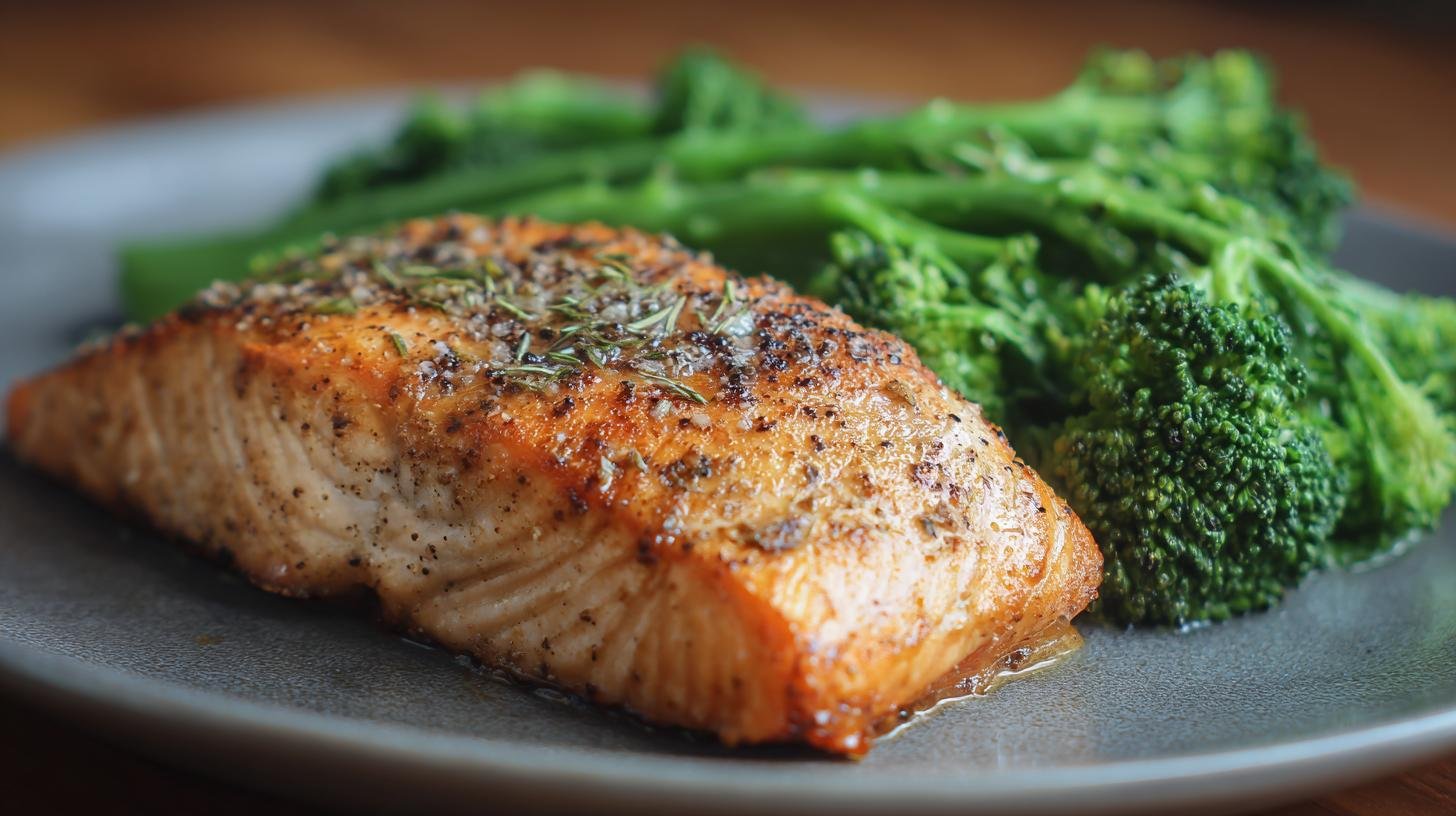 Losos s brokolicí a jednoduchým tipem pro šťavnatost. Tipy pro ochucení a úsporu času