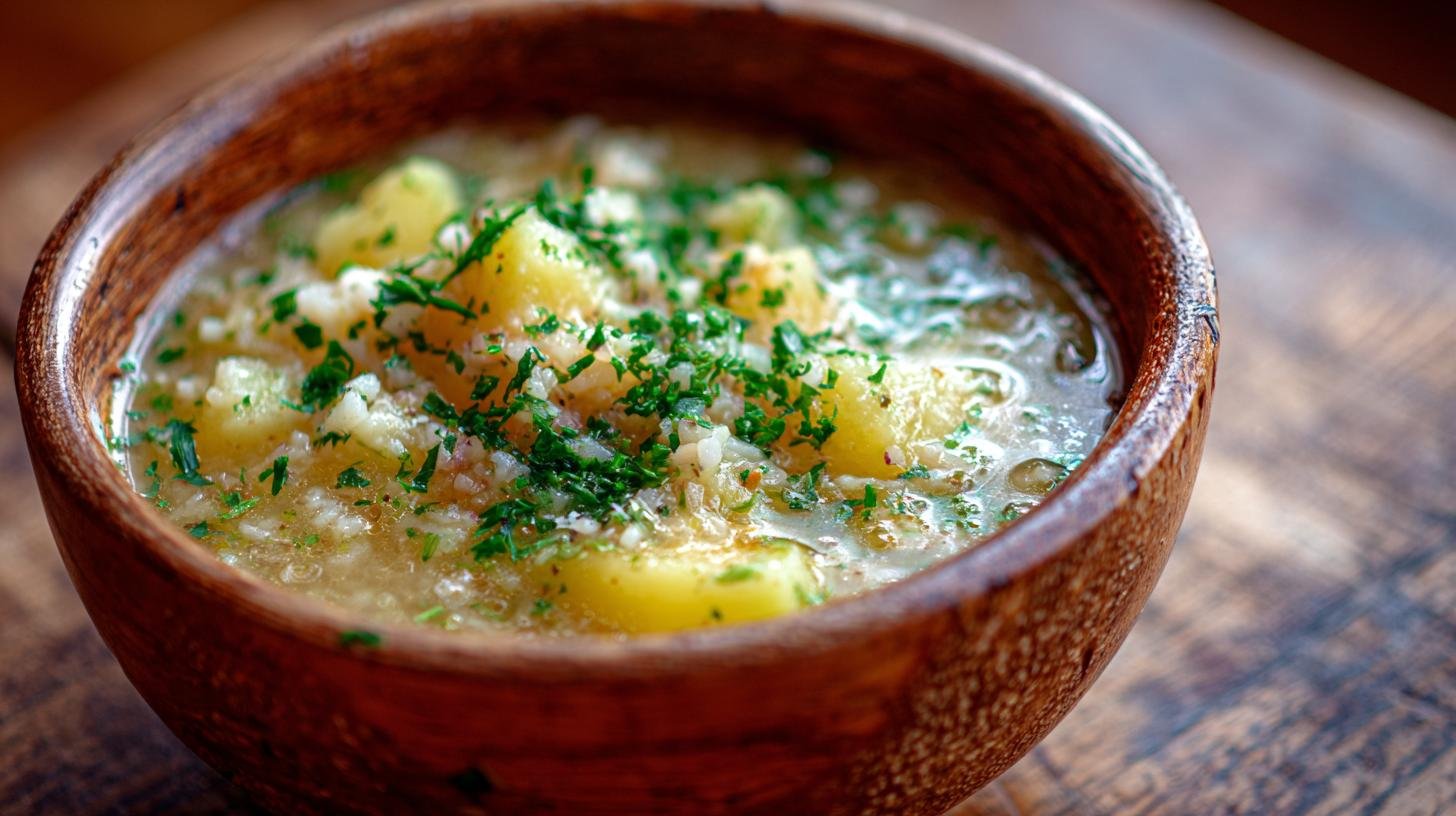 Polévka s bramborami a rýží konečně drží díky triku. Co dělat, když už je polévka rozvařená