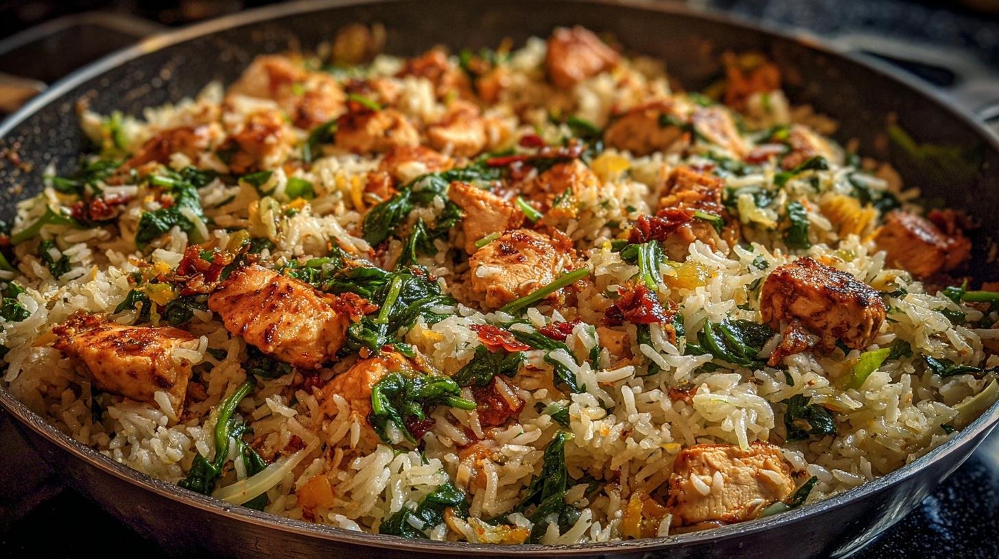 Krůtí směs s rýží a špenátem jako rychlé rodinné jídlo 3 Krůtí směs s rýží a špenátem jako rychlé rodinné jídlo