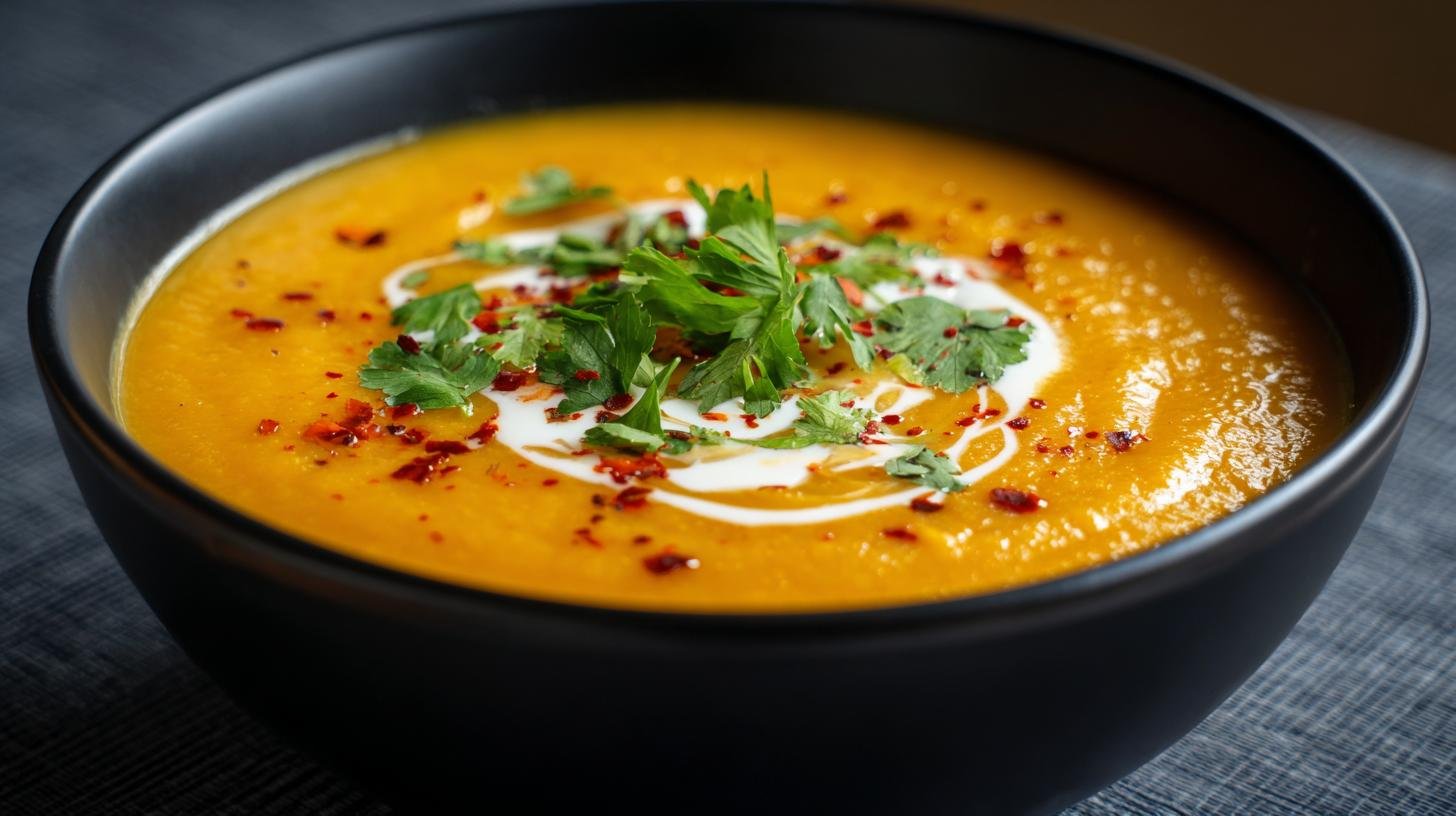 Krémová bramborová polévka se smetanou a mrkví bez zbytečných chyb