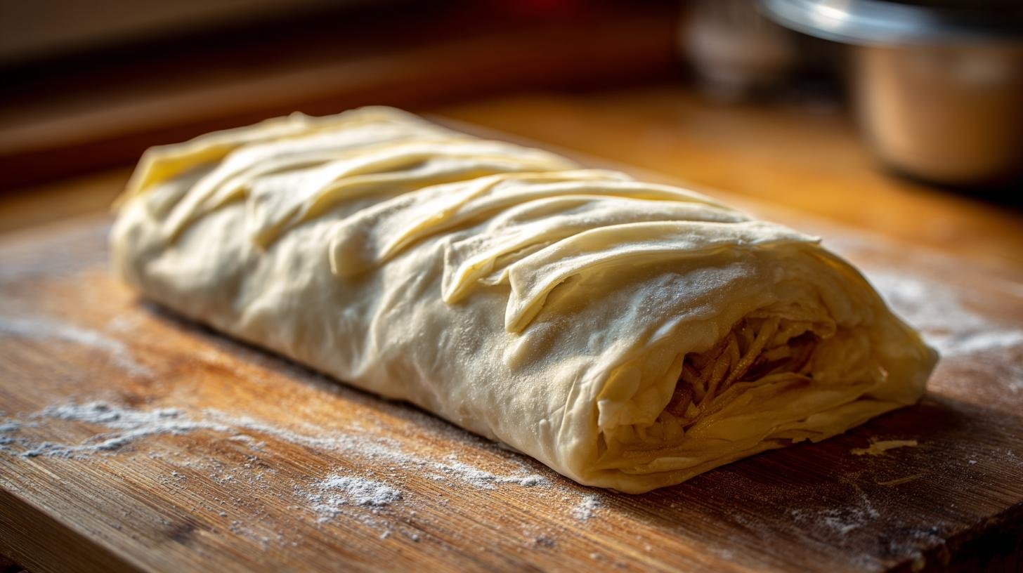 Cibulový závin z listového těsta křupavý trik