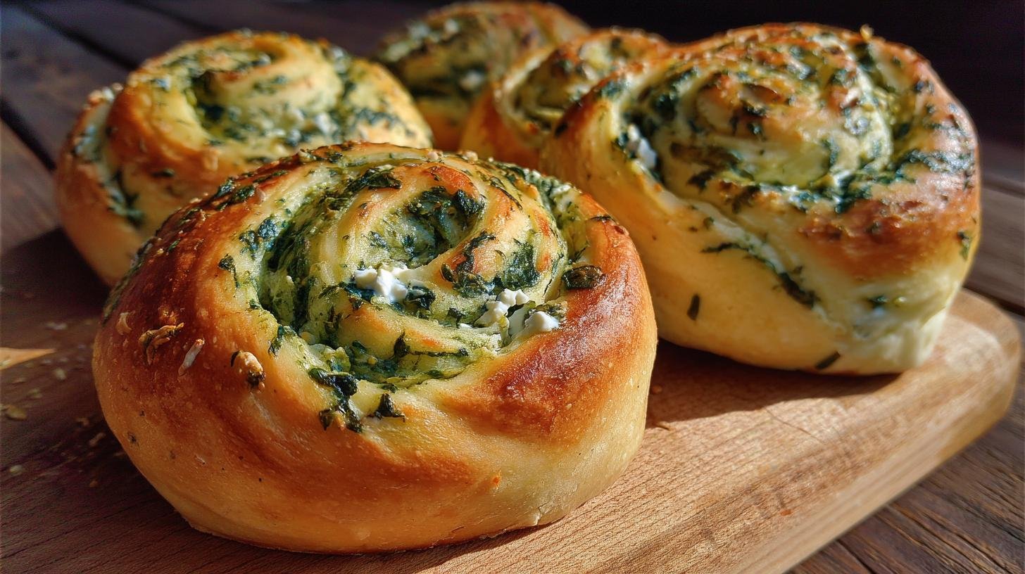 Špenátové buchty s tvarohem v rychlé a voňavé úpravě