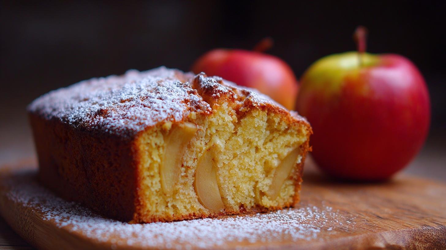 Rychlý koláč s moukou a jablky, který vždy krásně drží