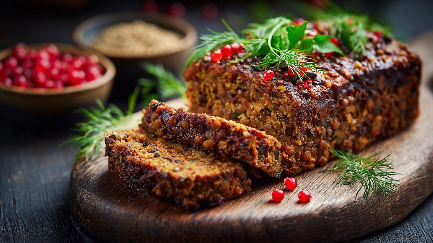 Čočková sekaná s kořením a úsporou času při pečení