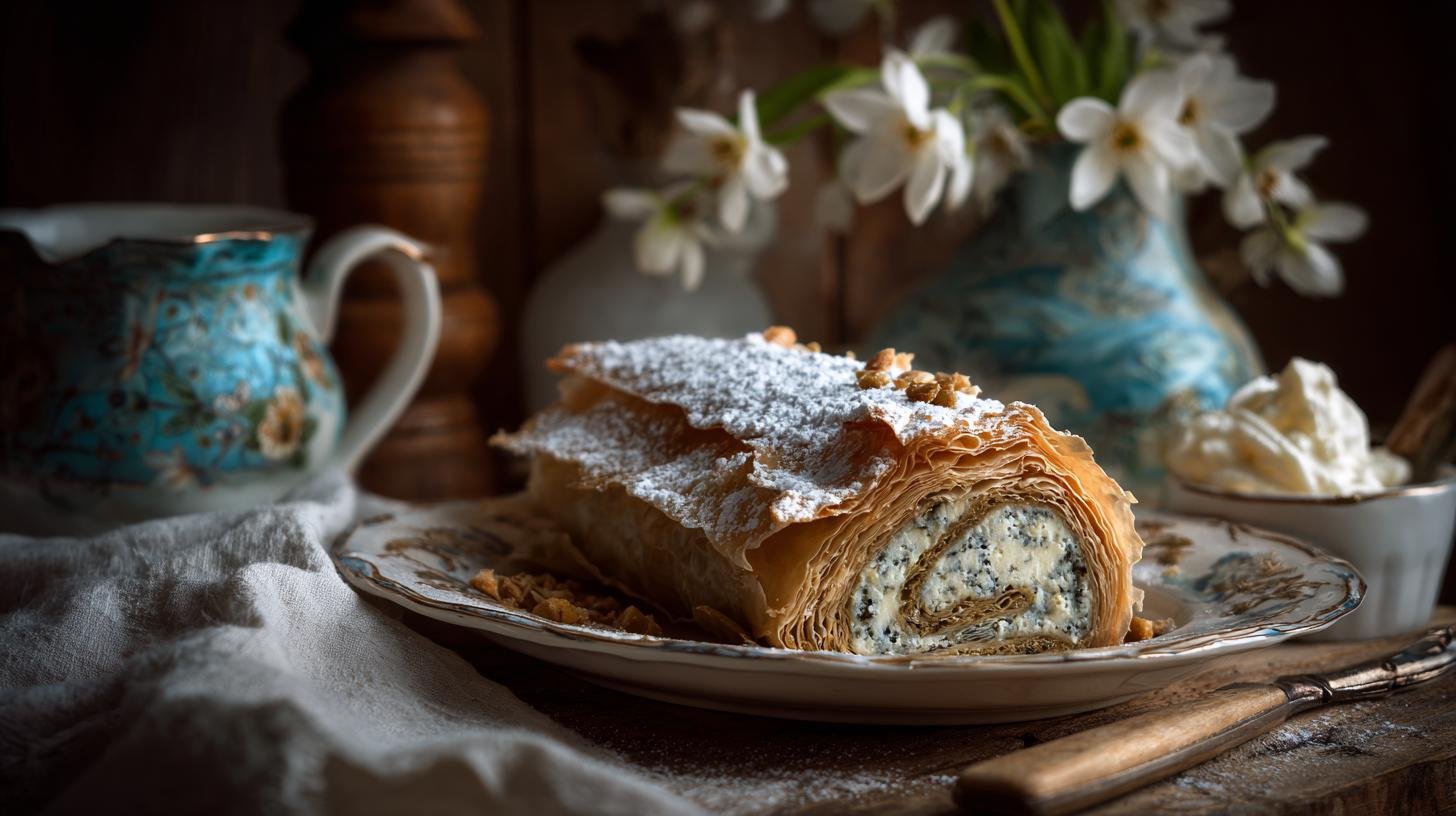 Jemný makový závin s tvarohem a máslem pro klidný večer. Jak si večer zpříjemnit
