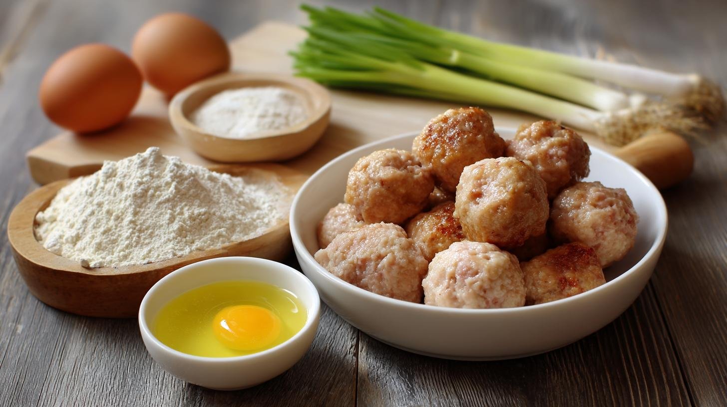 Šťavnaté kuřecí kuličky s moukou a rychlým postupem. Ingredience a rychlý nákupní seznam