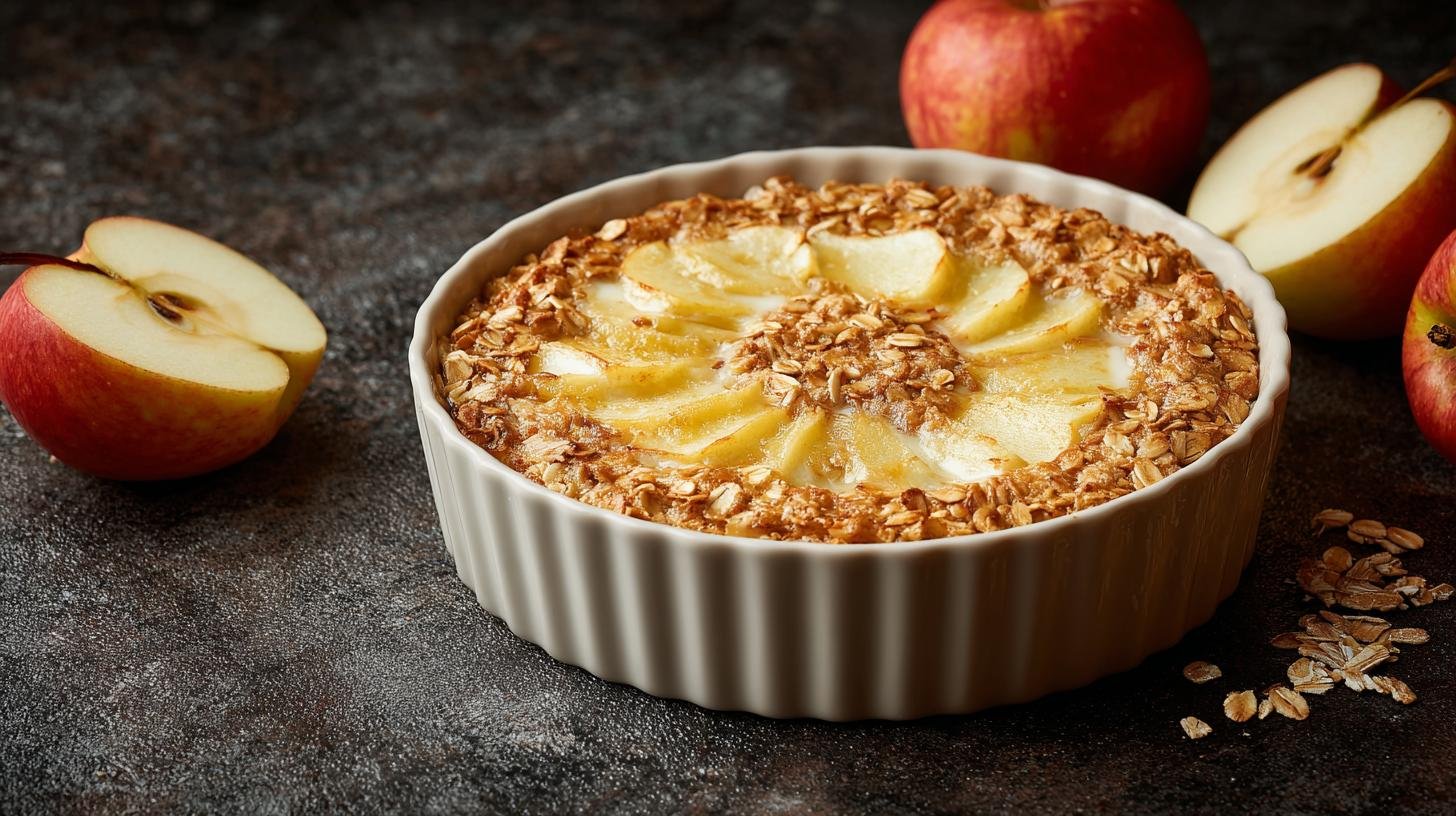 Pečené vločky s tvarohem a jablky bez zbytečných kroků