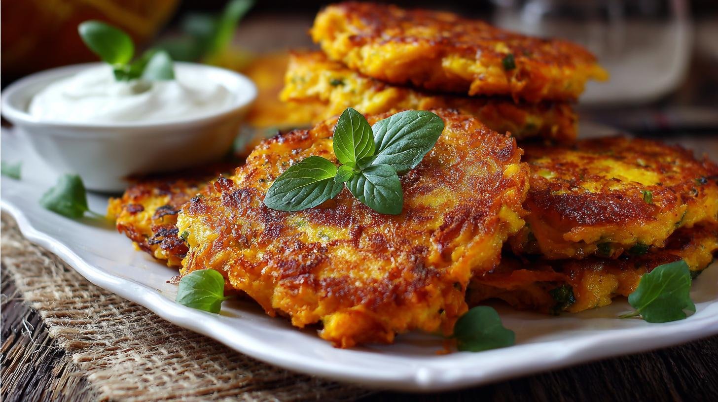 Mrkvové placičky s cibulí ideální pro zdravý začátek týdne. Rychlý postup krok za krokem