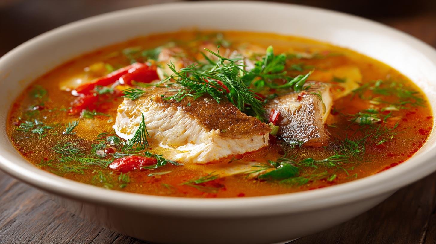 Rybí polévka z filetu čistá chuť bez zápachu