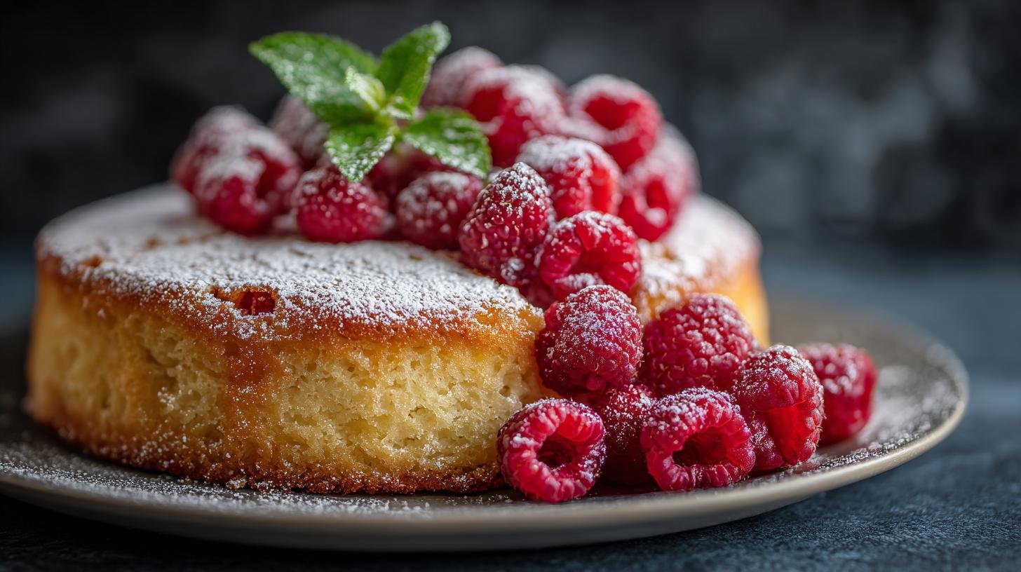 Tvarohová buchta s malinami a jednoduchým postupem pro začátečníky