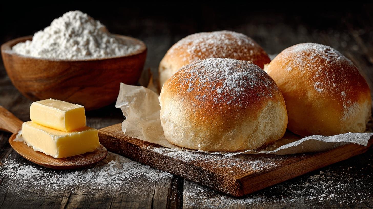 Rohlíky s máslem a moukou podle správného domácího postupu