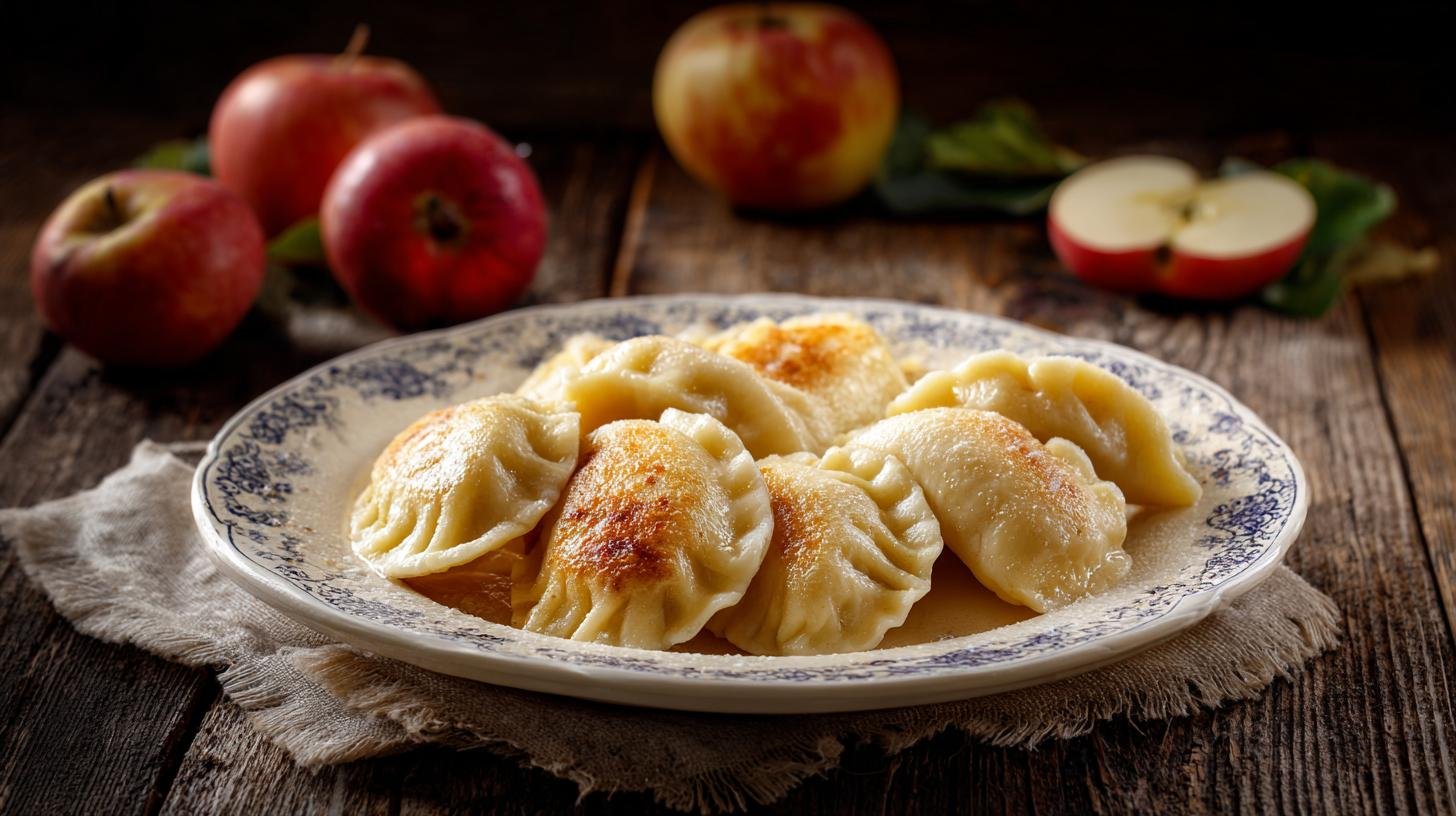 Sladké knedlíčky s tvarohem a jablky pro hřejivou domácí náladu. Domácí teplo na talíři