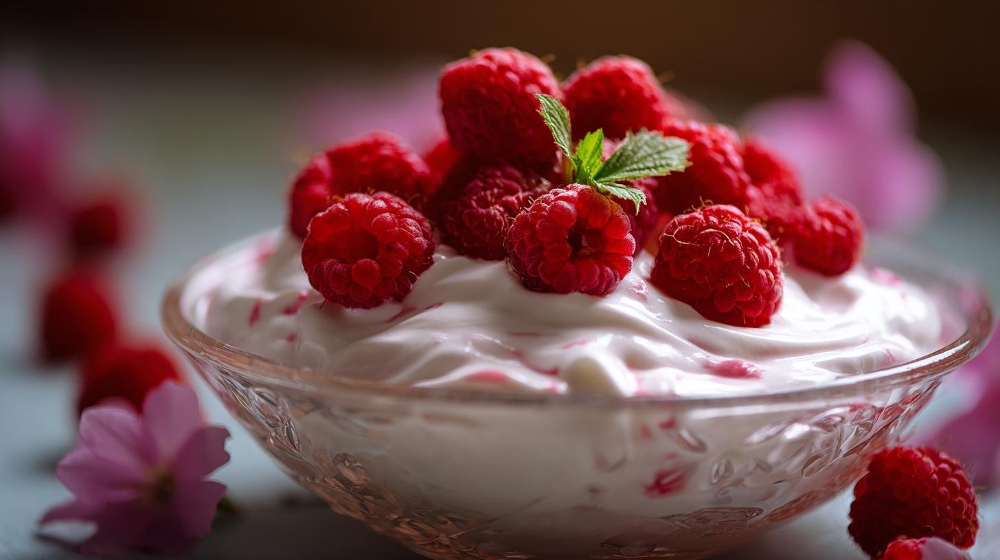 Tvarohový krém s malinami vrátí lehkost po dlouhém dni