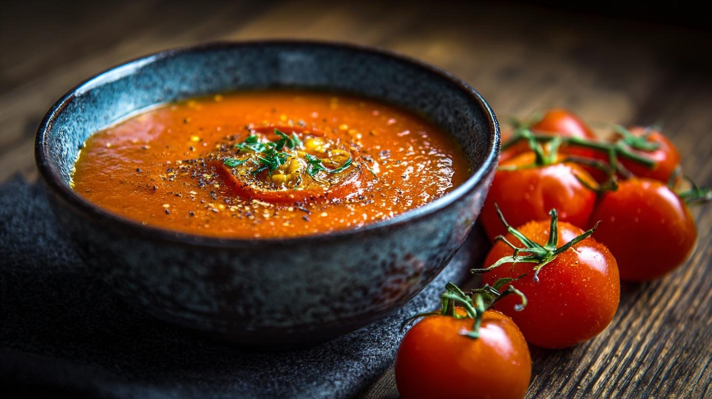 Rychlá rajská polévka z rajčat bez dlouhého vaření