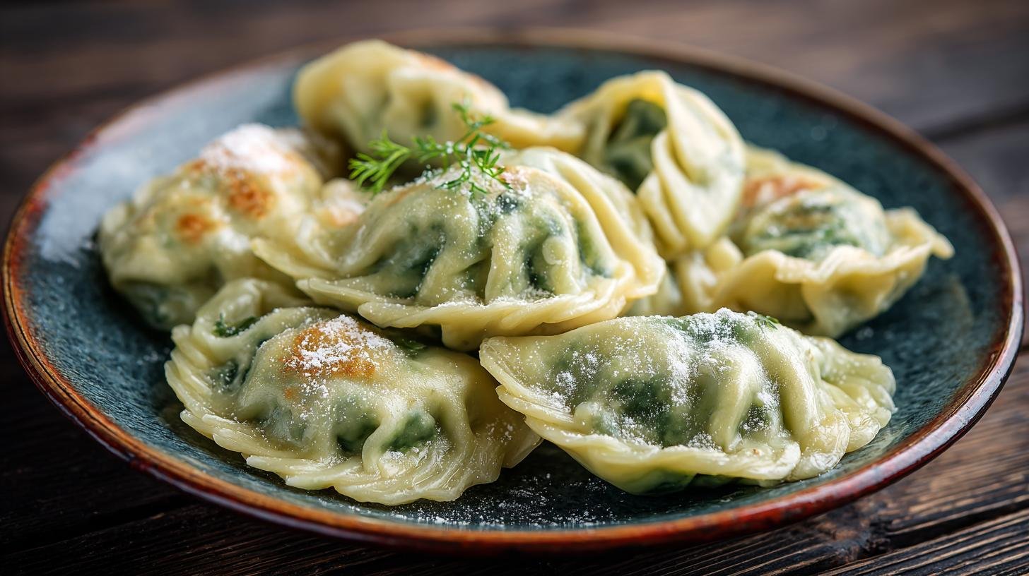 Špenátové halušky s moukou jako levné řešení na oběd