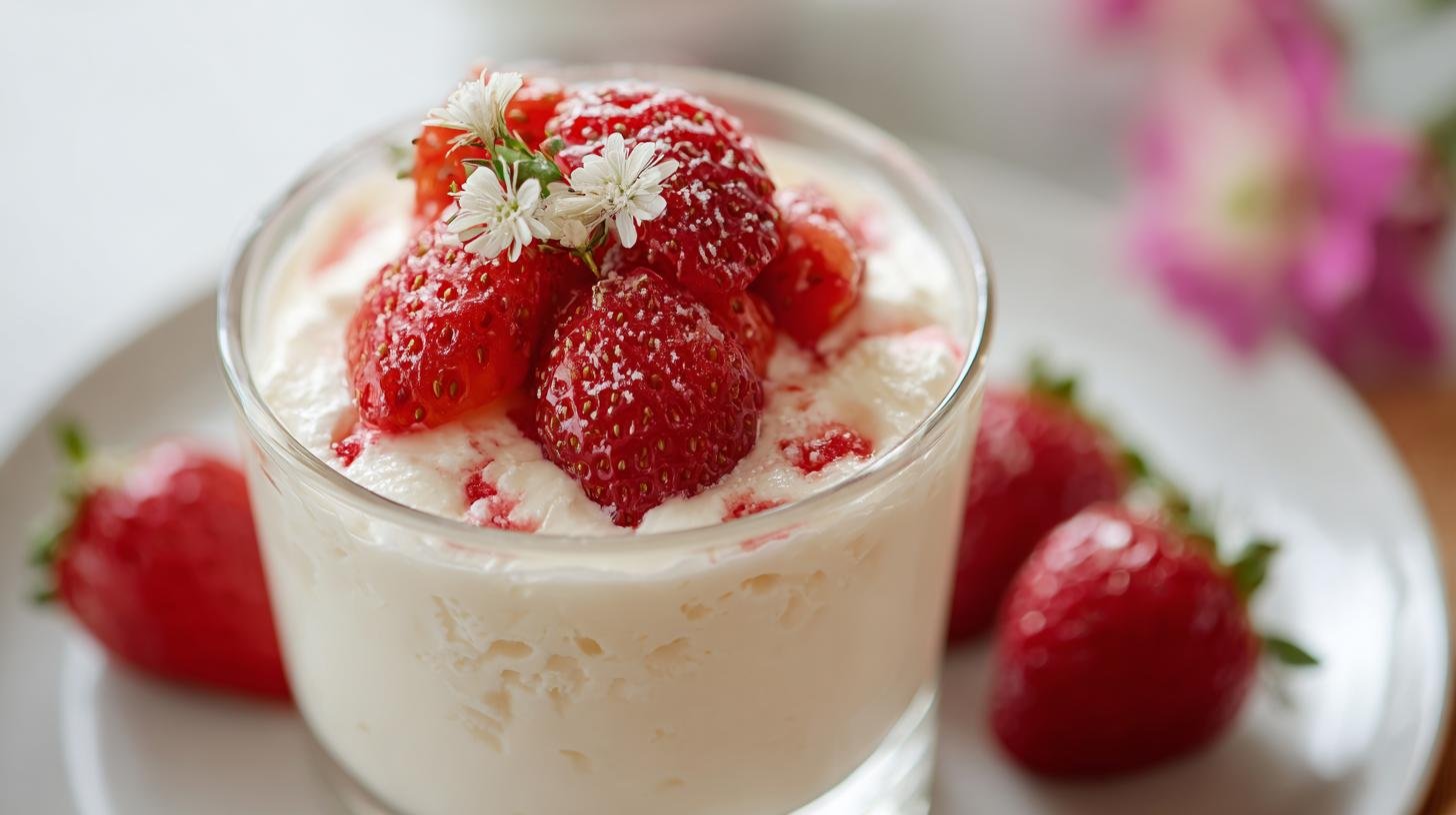 Krémový tvarohový pohár s jahodami za pět minut. Jak na to — postup, který opravdu trvá pět minut