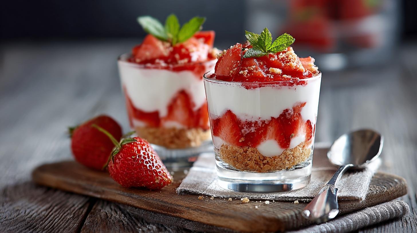 Osvěžující pohár s tvarohem a jahodami bez složité přípravy. Co budete potřebovat