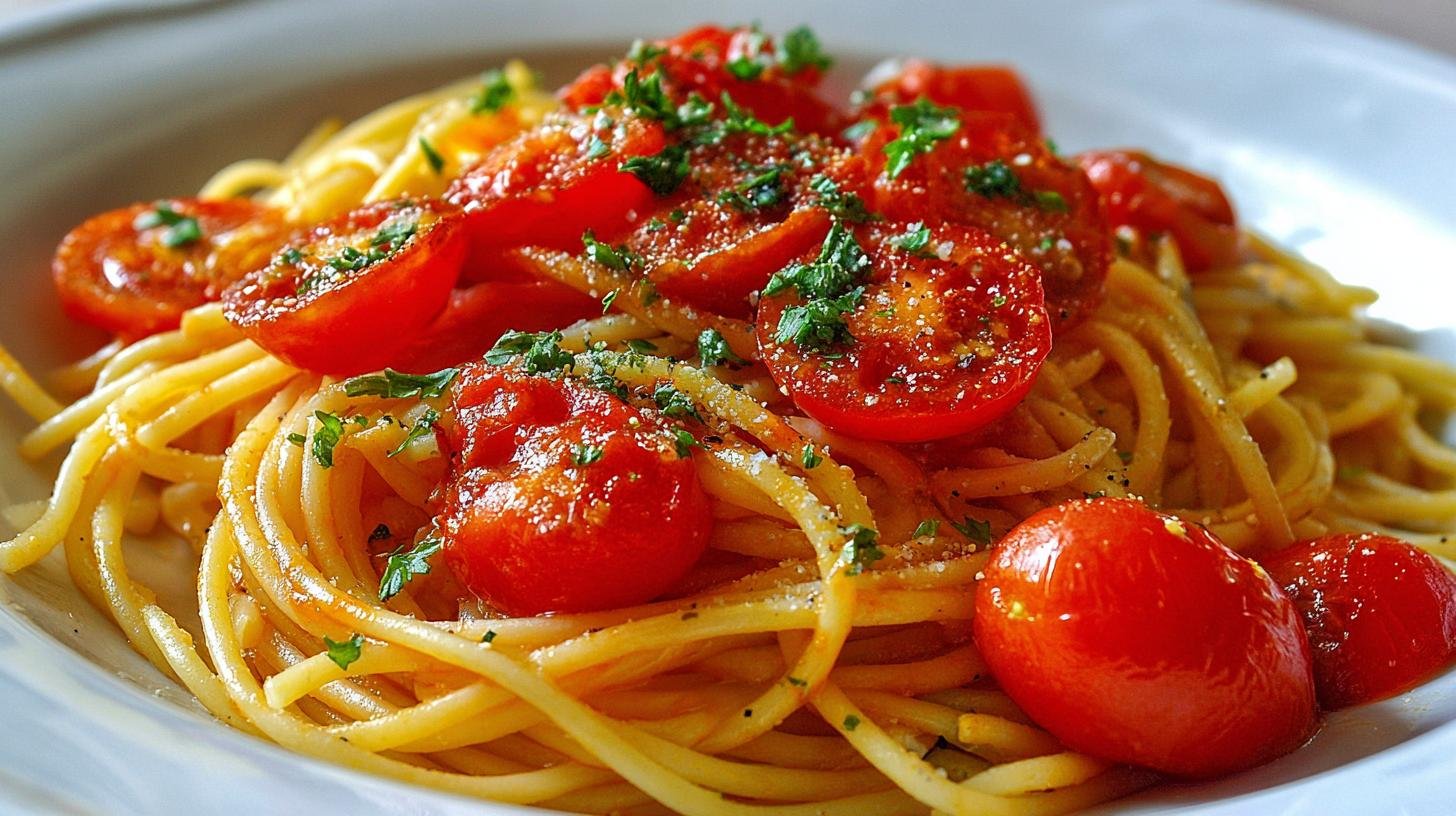 Těstoviny s rajčaty hotové do patnácti minut