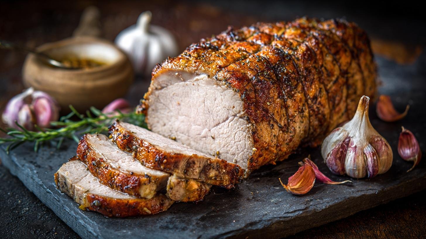 Vepřová pečeně s česnekem a návodem pro šťavnatý výsledek. Pečení krok za krokem a tipy pro šťavnatý výsledek