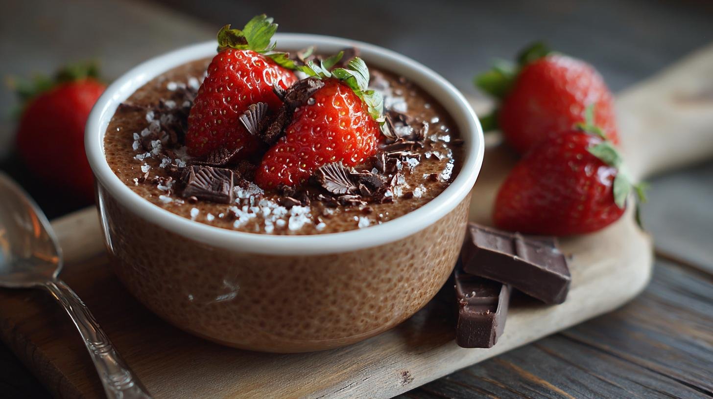 Rychlý dezert z ovesných vloček a čokolády bez chyb v textuře