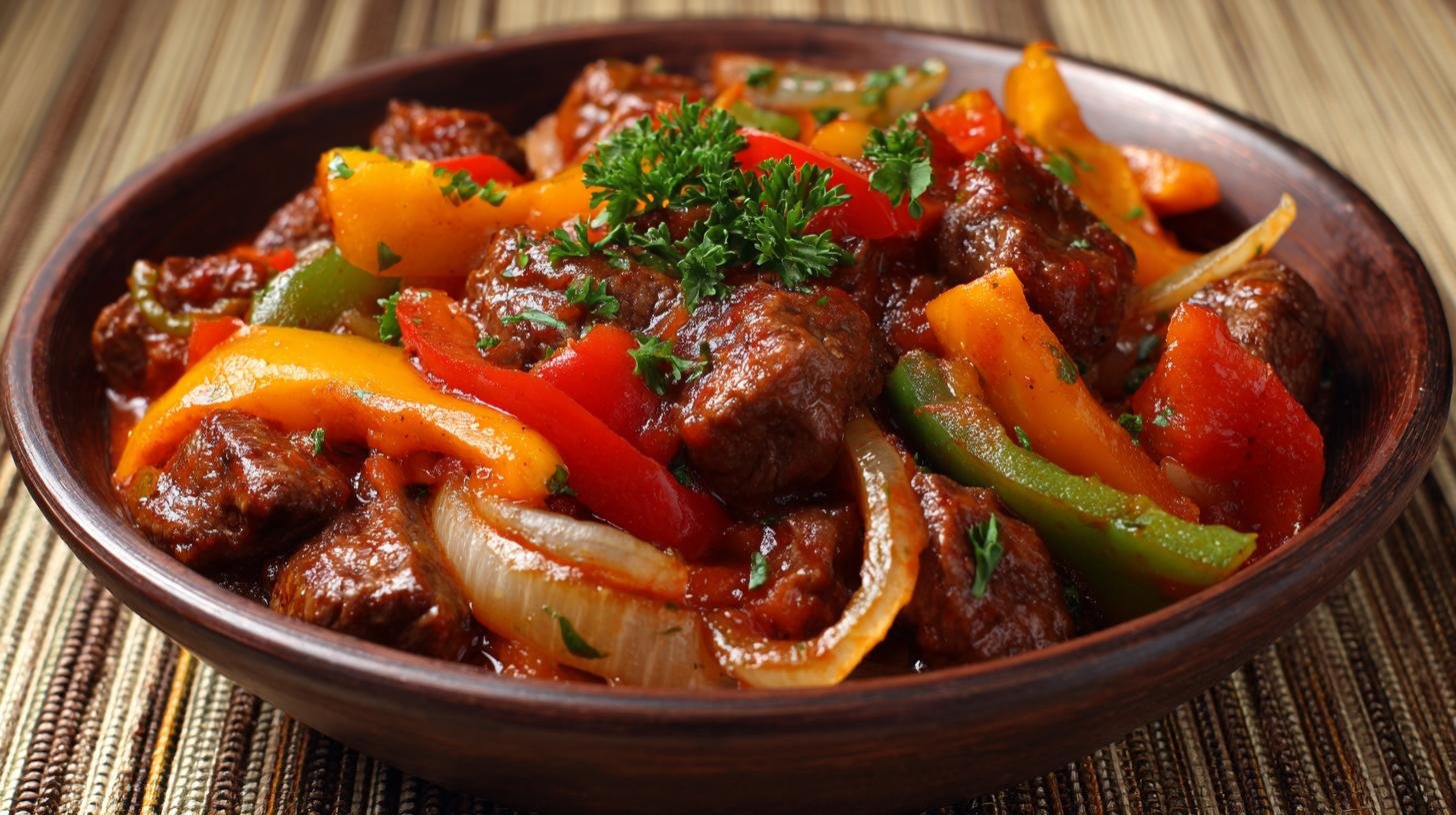 Hovězí guláš s cibulí a paprikou, tip na sytý oběd. Proč si tento guláš oblíbit