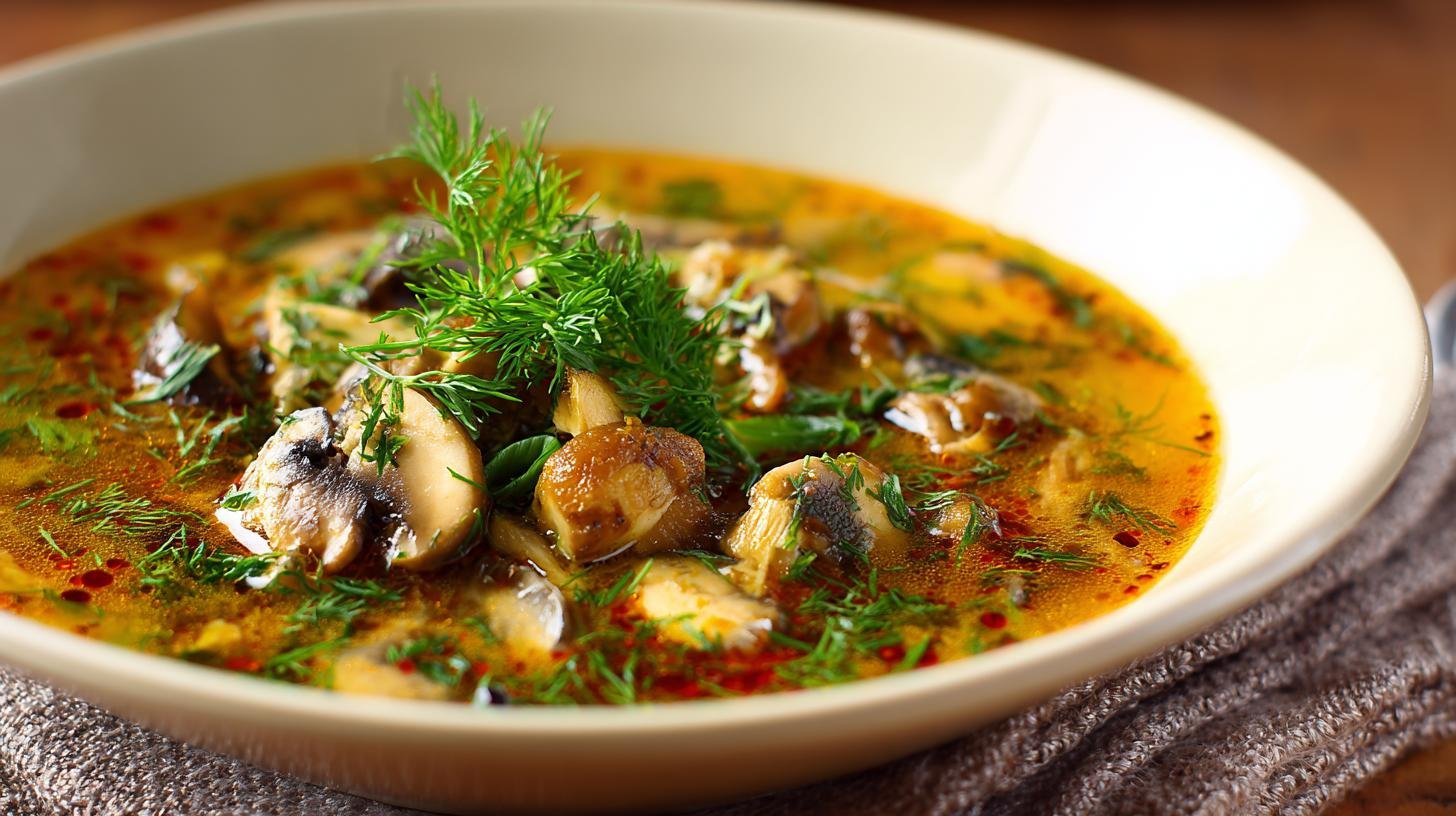 Kulajda s houbami a jistým způsobem proti přílišnému kysnutí