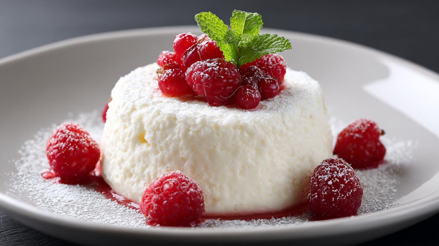 Tvarohová pěna s cukrem jako lehká klasika