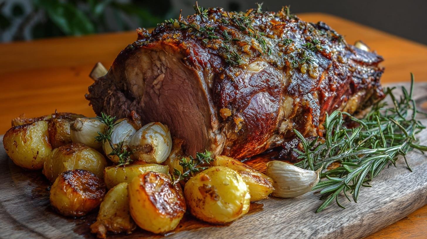 Pečená jehněčí kýta s česnekem a tymiánem, šťavnatý výsledek. Ingredience a chytré triky Pečená jehněčí kýta s česnekem a tymiánem, šťavnatý výsledek. Ingredience a chytré triky