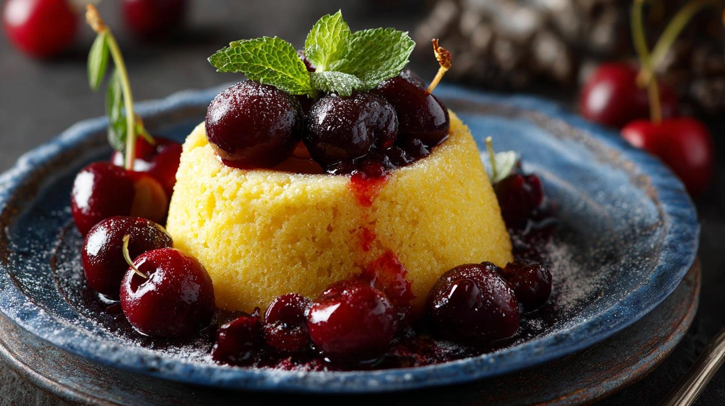 Rychlý krupicový dezert s třešněmi bez zbytečných chyb. Ingredience a rychlý postup