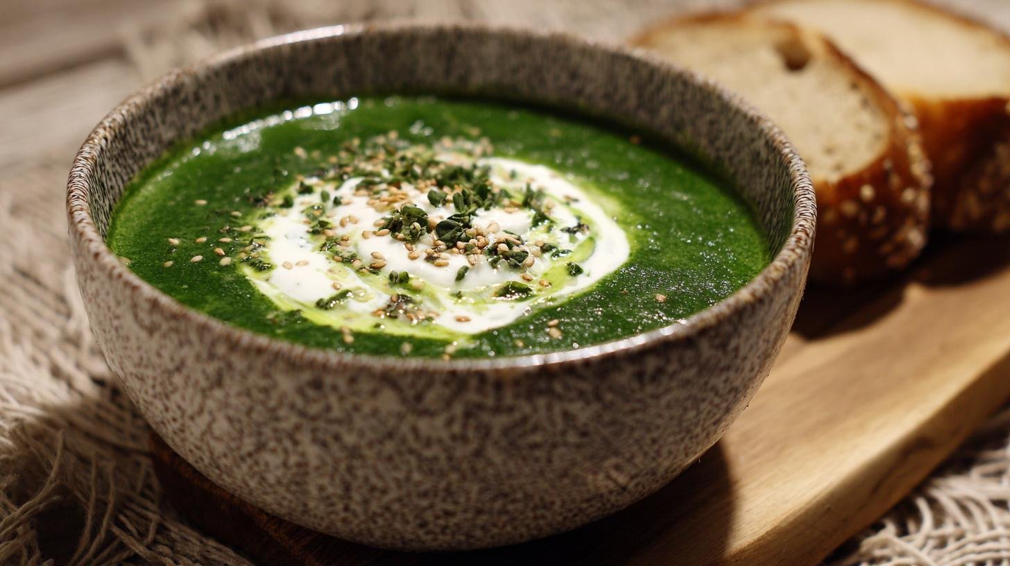 Špenátová polévka s bramborami a smetanou snadno a rychle. Jak na to: jednoduchý postup