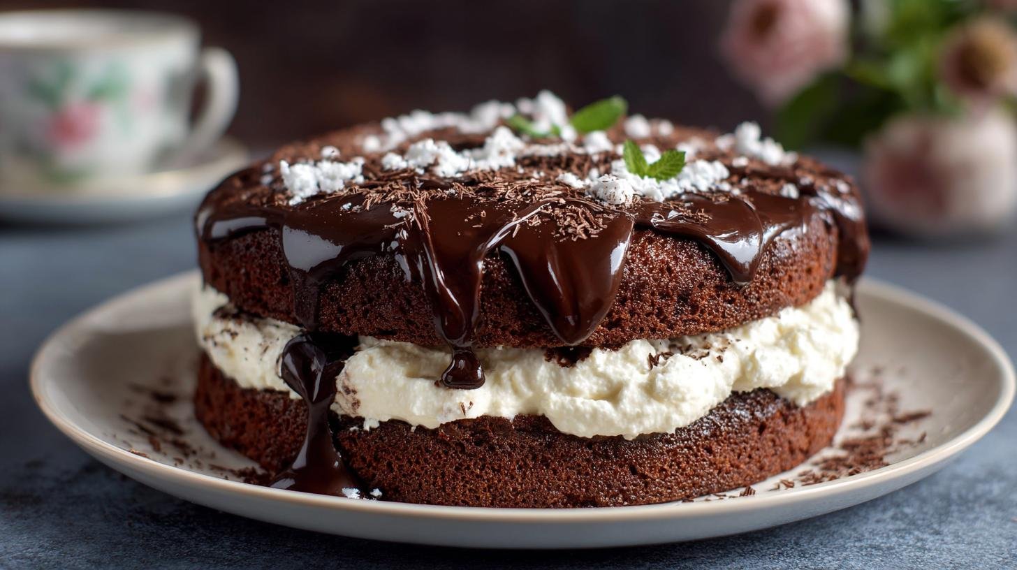Snadný kakaový dort se smetanou, když potřebujete jistý výsledek. Krok za krokem k bezchybě