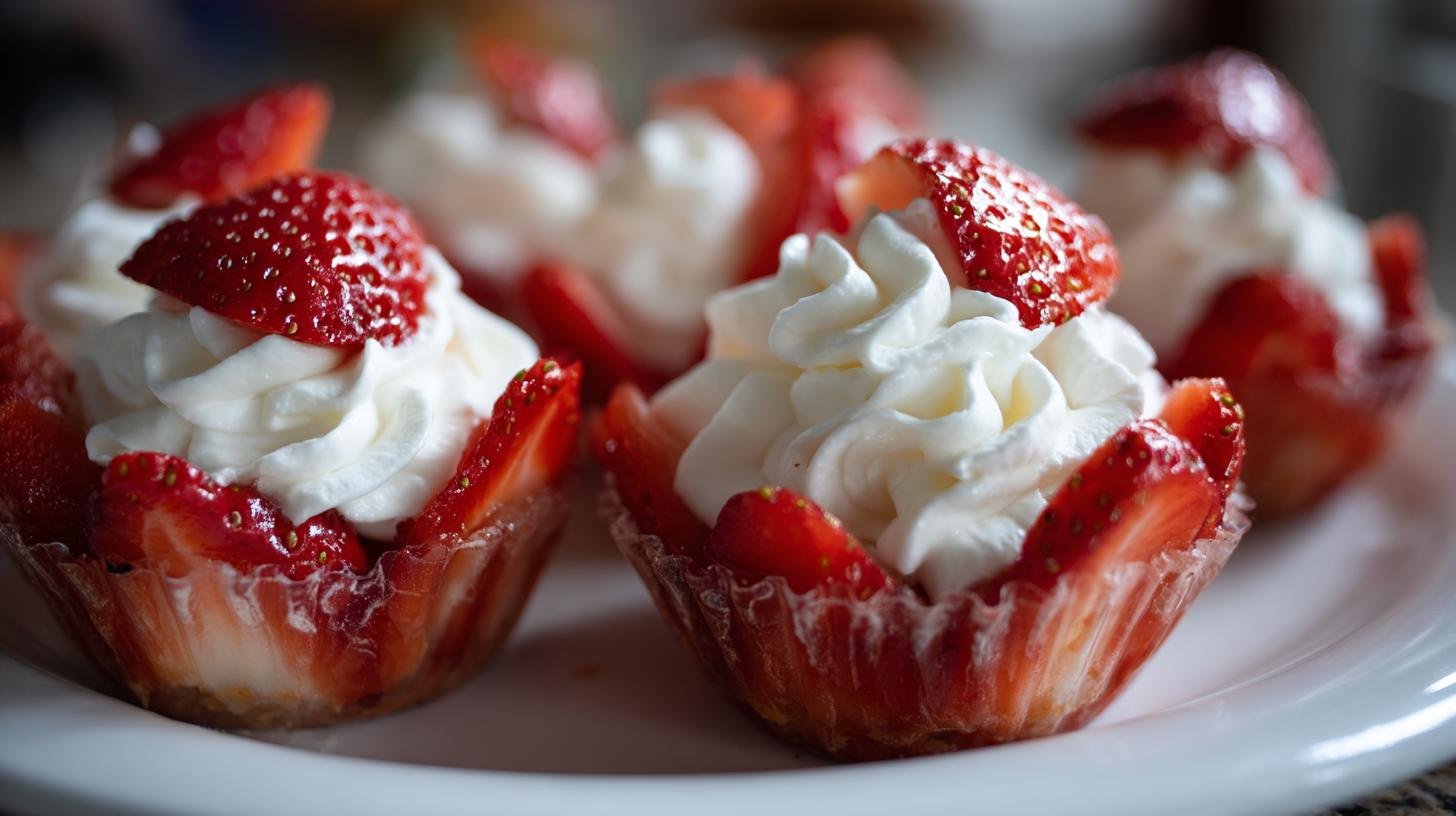 Rychlé jahodové poháry se smetanou bez zbytečné práce