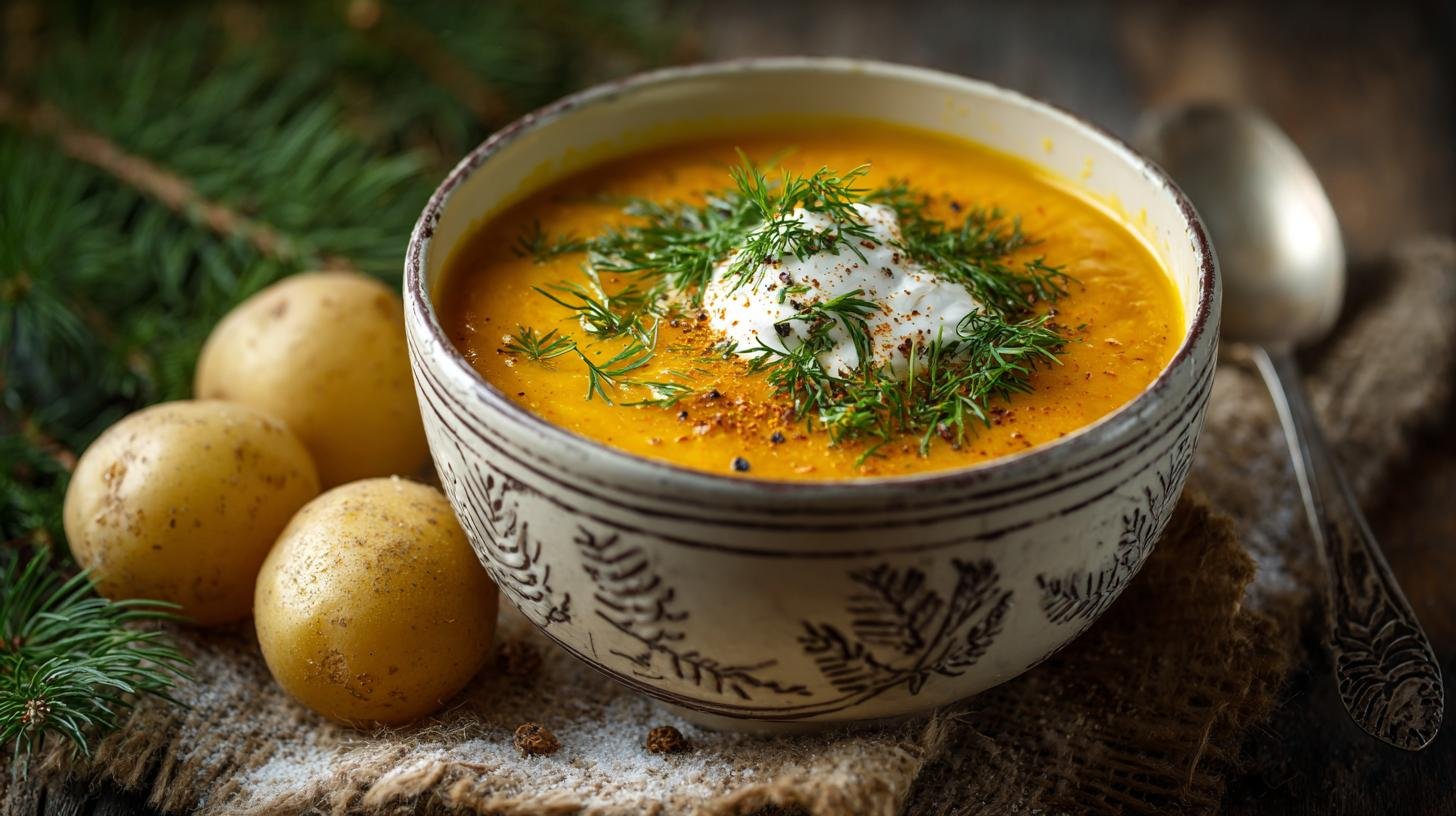 Mrkvová polévka s bramborami jako snadné řešení chladných dnů