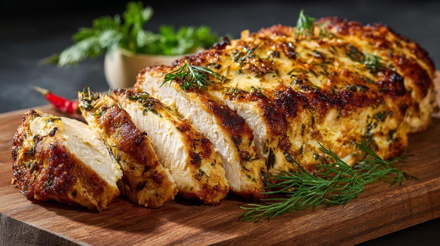 Kuřecí prsa s jogurtem šťavnatá bez vysušení