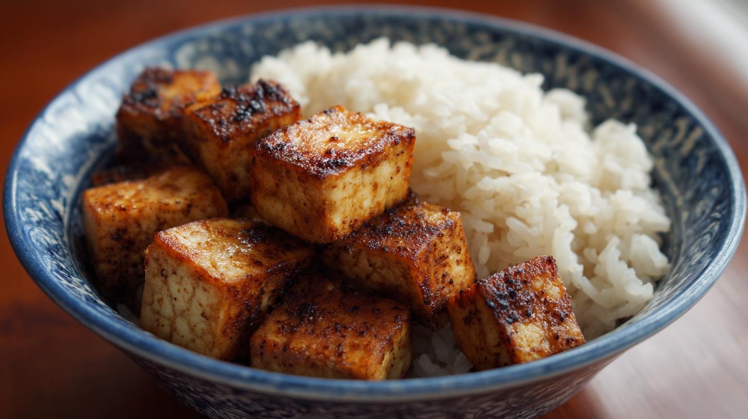Tofu kostky s rýží a jistotou správné křupavosti. Jednoduchý postup: krok za krokem Tofu kostky s rýží a jistotou správné křupavosti. Jednoduchý postup: krok za krokem
