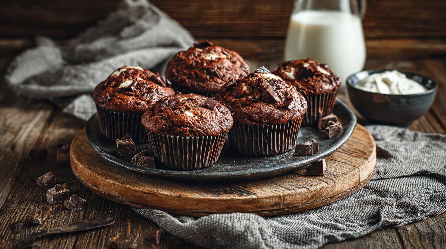 Domácí muffiny s kakaem a tvarohem bez zbytečných chyb