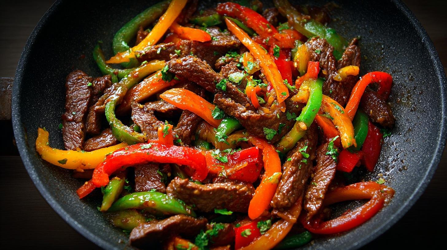 Hovězí nudličky s paprikou a tipem pro rychlou omáčku. Co mít připravené