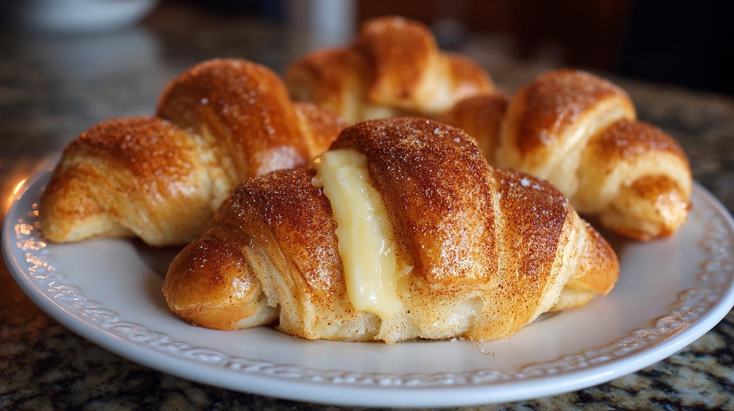 Pečené rohlíčky s máslem a skořicí jako jednoduchý víkendový trik. Jednoduchý postup