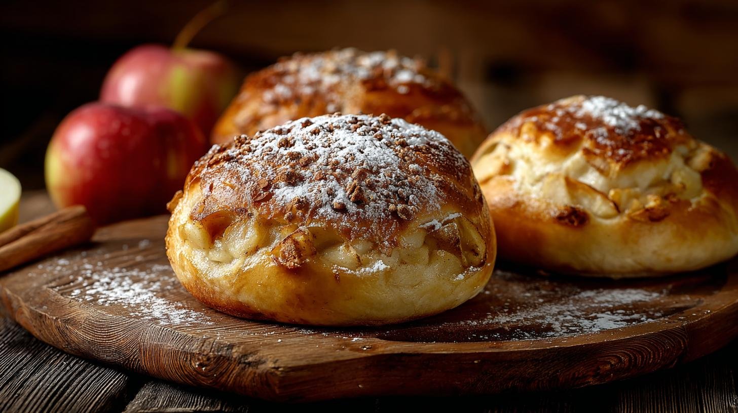 Měkké buchty s tvarohem a jablky správnou rychlou metodou