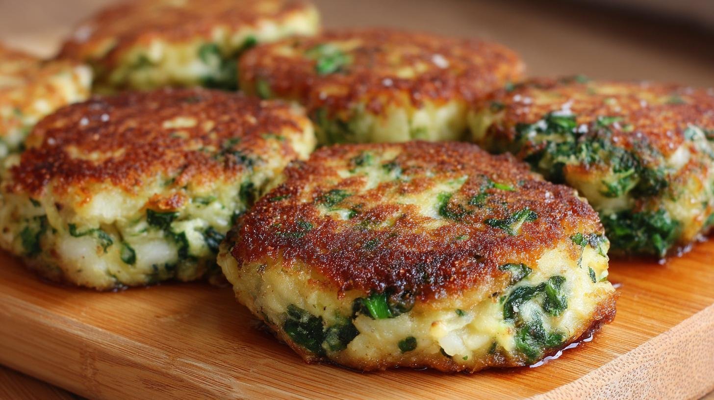 Zdravé bramborové řízečky se špenátem křupavé a bez smažení. Jak na to krok za krokem