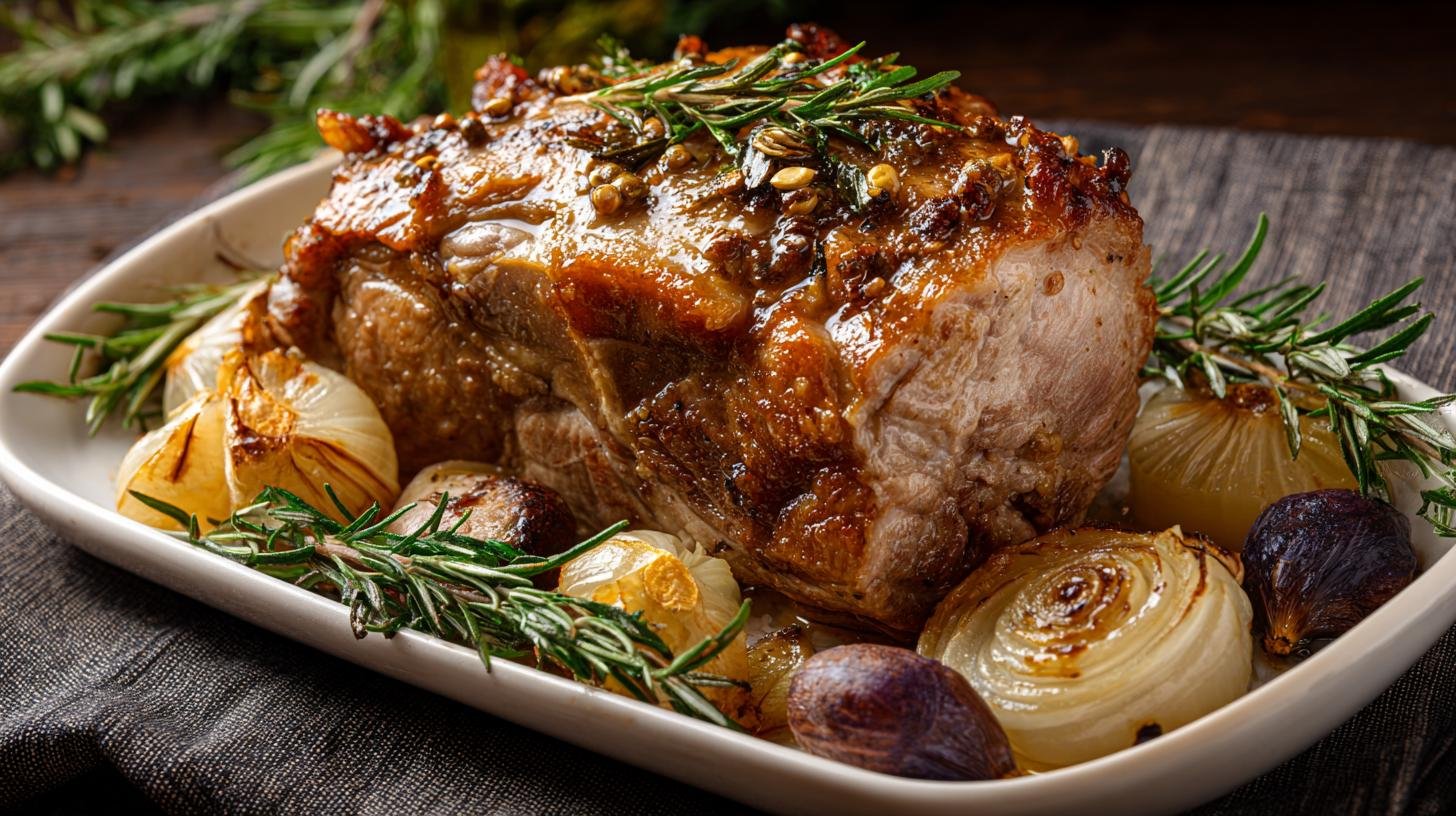 Pečená krkovice s cibulí měkká rodinná klasika. Proč je tahle verze populární