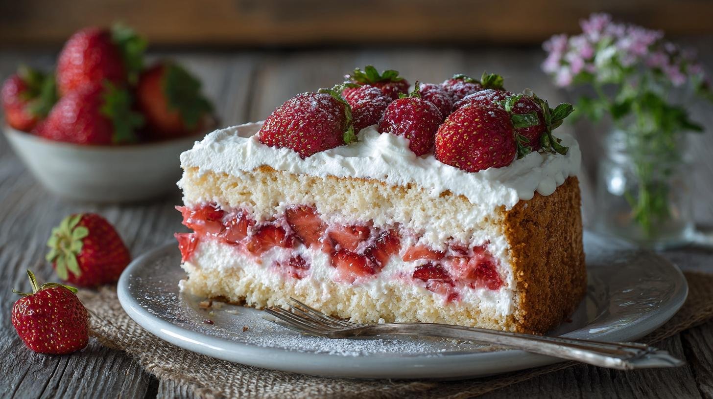 Jahodový dort s tvarohem zaručí lehký a stabilní výsledek. Suroviny v kostce Jahodový dort s tvarohem zaručí lehký a stabilní výsledek. Suroviny v kostce