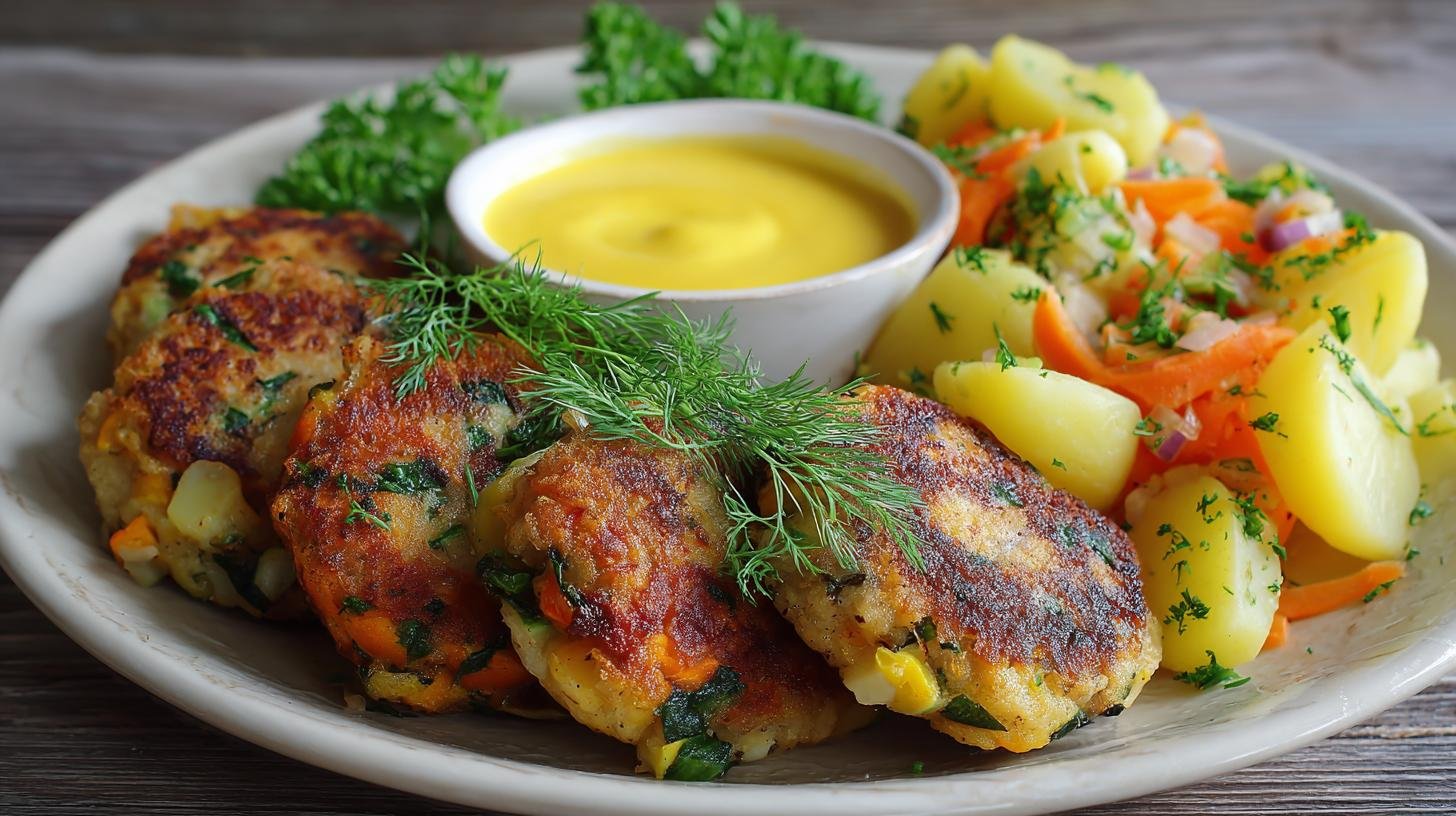 Zeleninové placičky s bramborami a mrkví jako lehká večeře