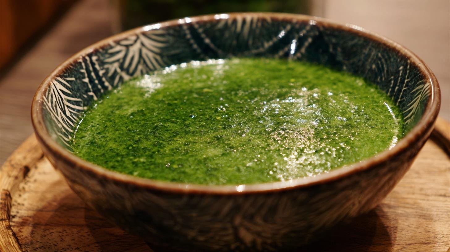 Špenátová polévka s cibulí konečně hladká bez hrudek