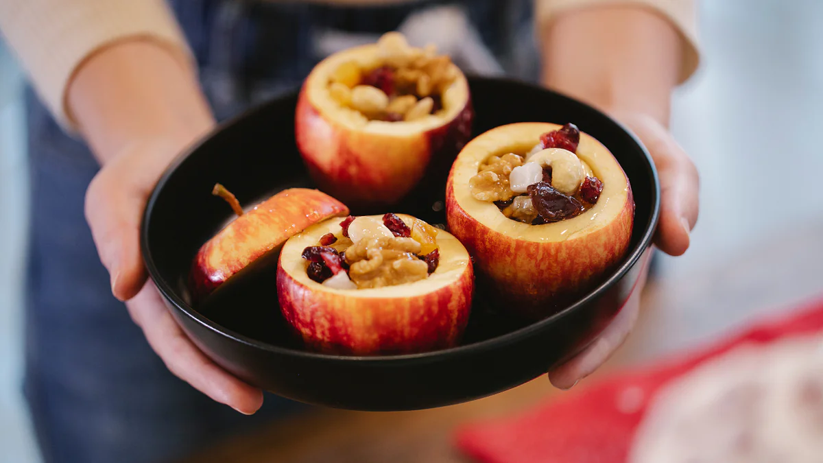 Pečená červená jablka na Štědrý večer