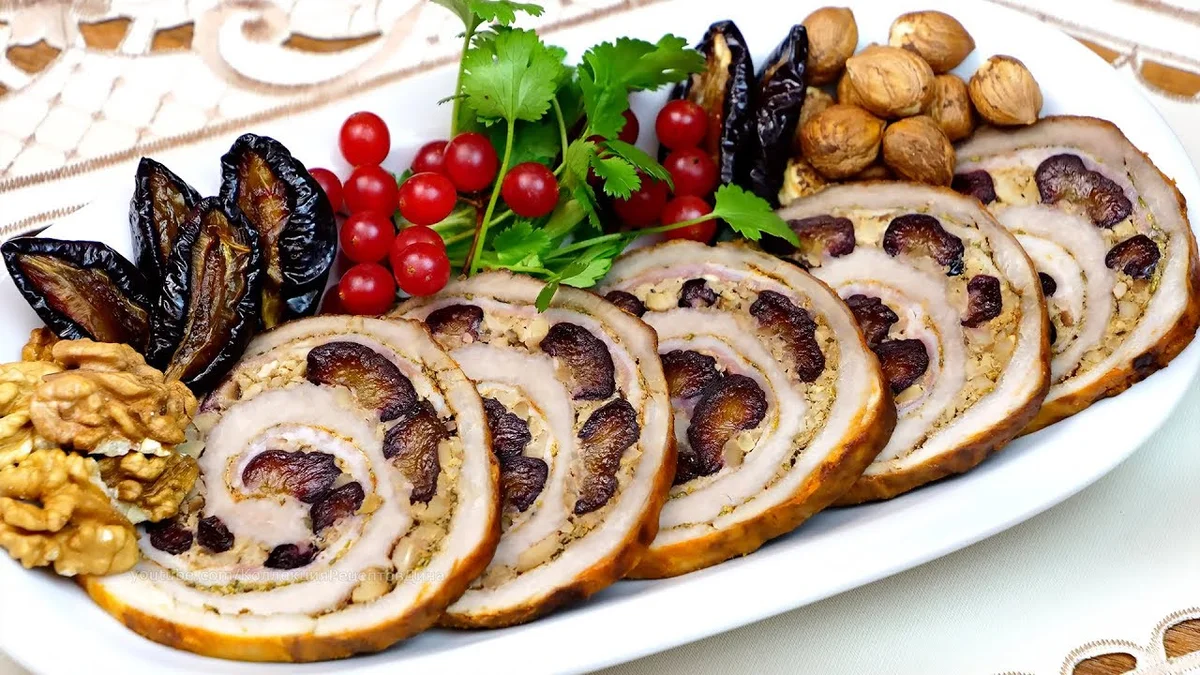 Vepřová panenka se sušenými švestkami