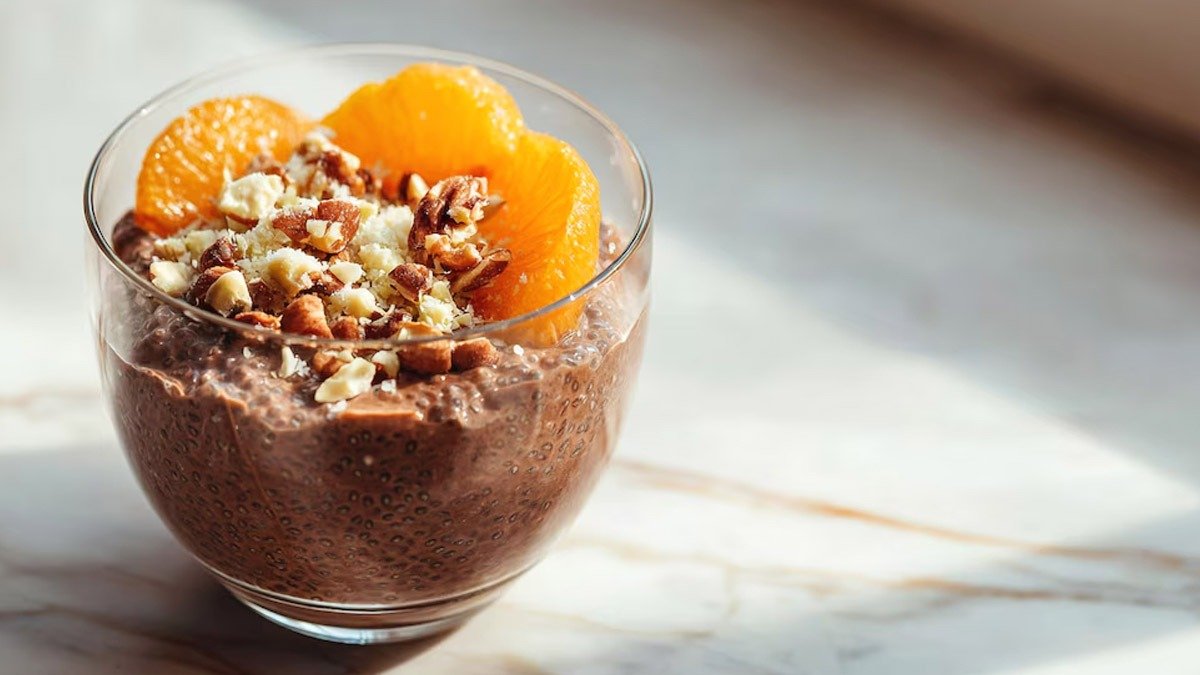 Chia a čokoládový pudink: rychlý a zdravý dezert, který uspokojí chuť na sladké bez přidaného cukru
