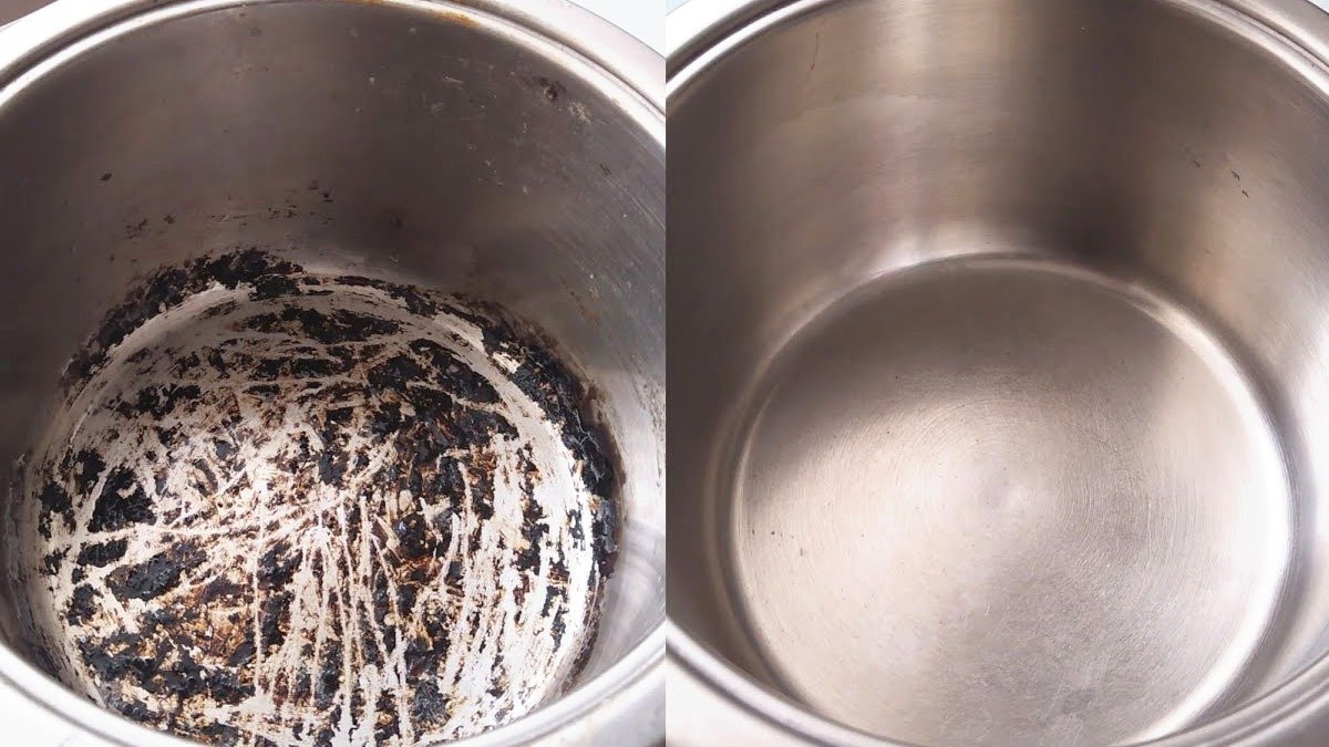 Jak vyčistit připálenou ocelovou pánev bez námahy a drhnutí